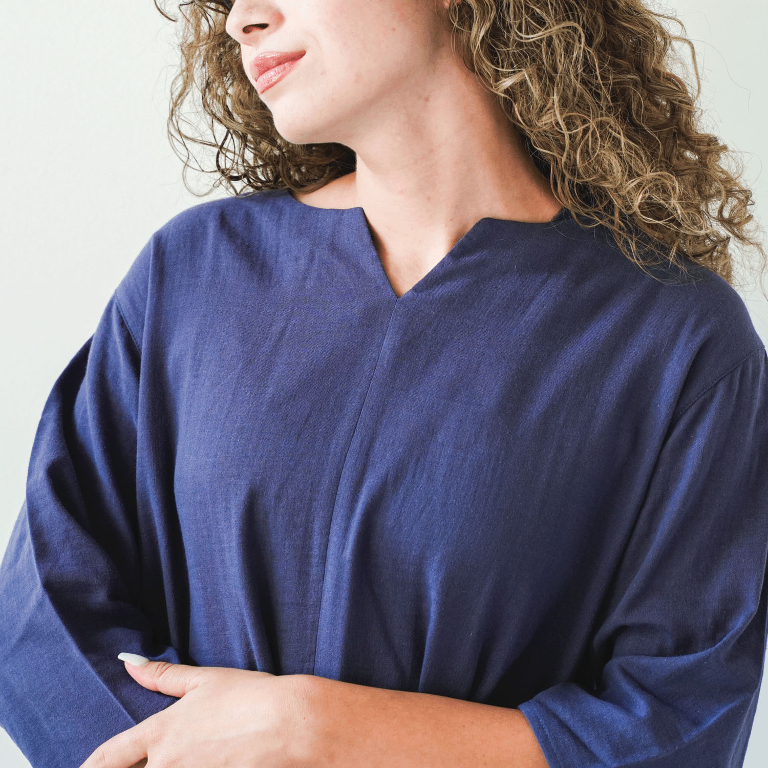 着る保湿クリーム キーネック7分袖パジャマ×ピロケースセット - 画像14