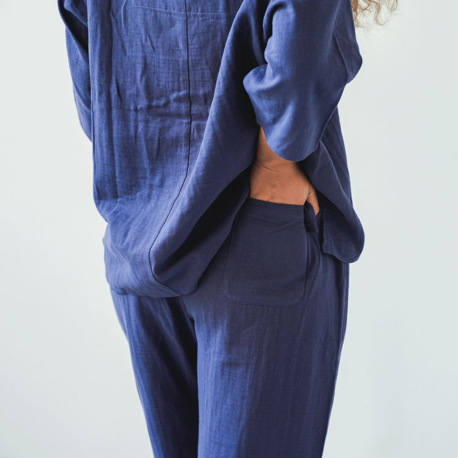 着る保湿クリーム キーネック7分袖パジャマ×ピロケースセット - 画像16