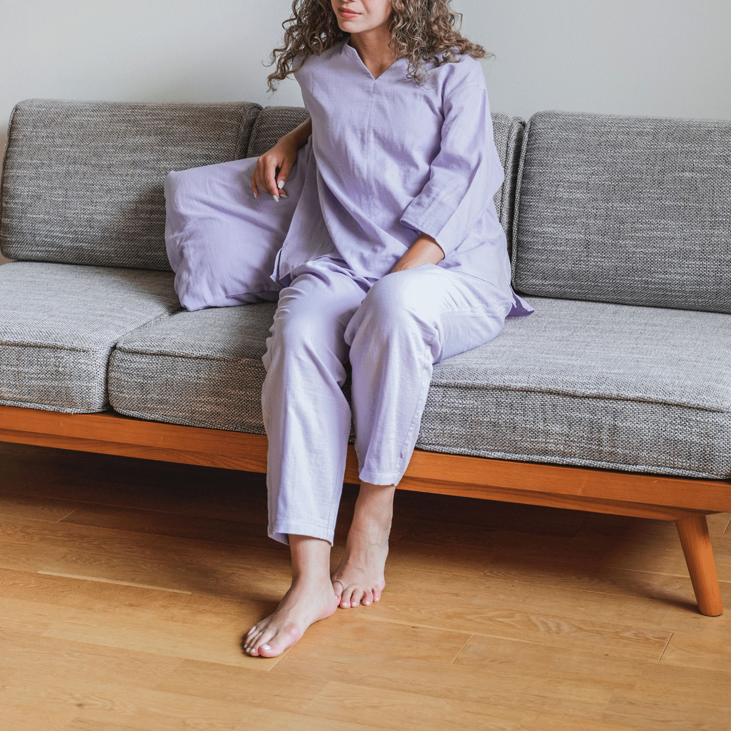 着る保湿クリーム キーネック7分袖パジャマ×ピロケースセット - 画像17