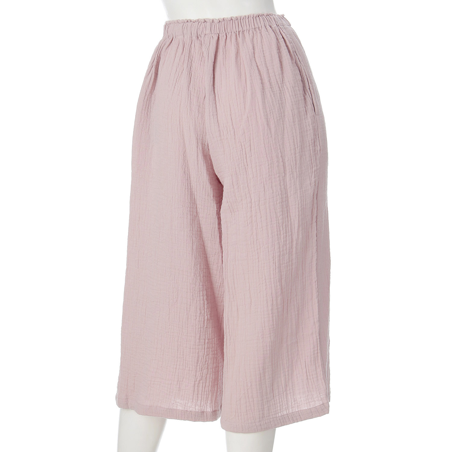 婦人 しじらWガーゼ無地パンツ - 画像3