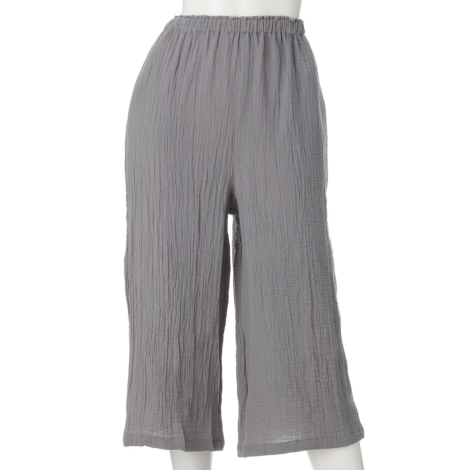 婦人 しじらWガーゼ無地パンツ