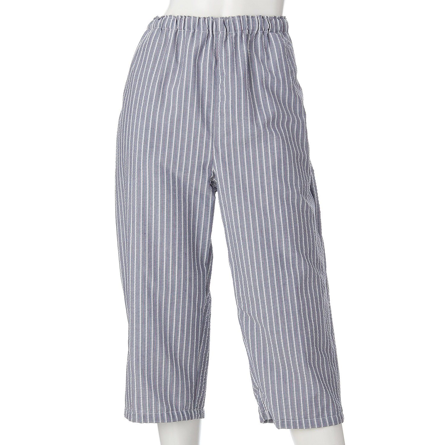 婦人 先染サッカーストライプ パンツ - 画像4