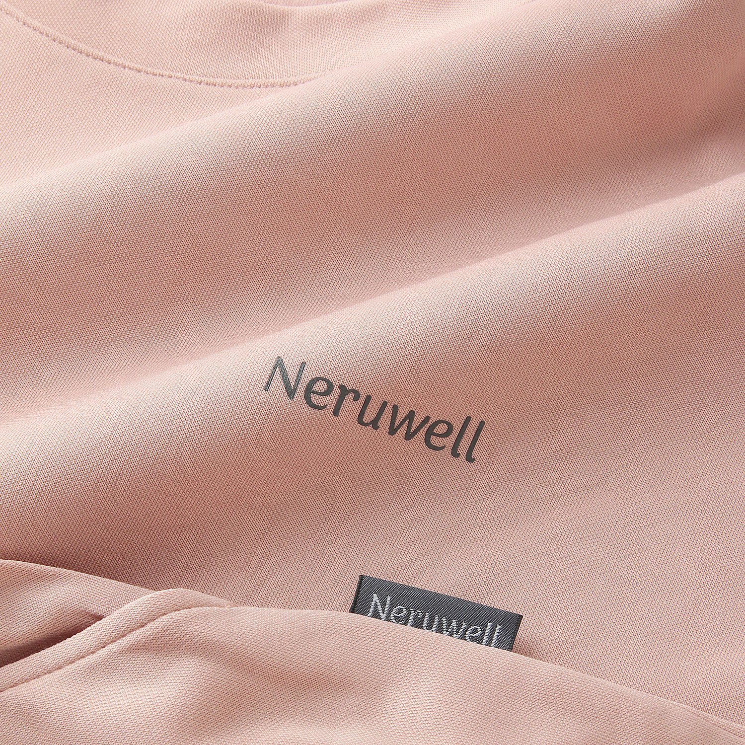 Neruwell（ネルウェル）婦人ダンボール無地 半袖6分丈パンツセットアップ - 画像4