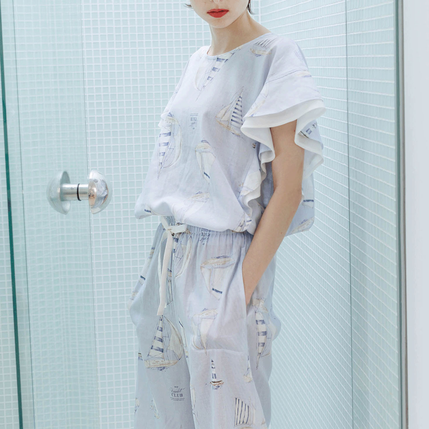 Narue 50／ダブルガーゼヨットセットアップ - 画像1