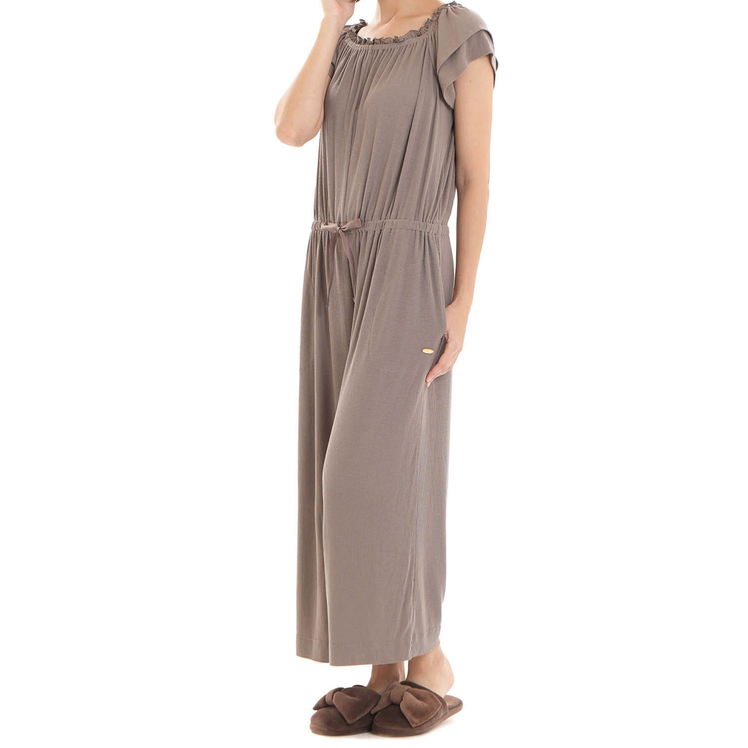 Narue 接触冷感リブニットオールインワン - 画像11