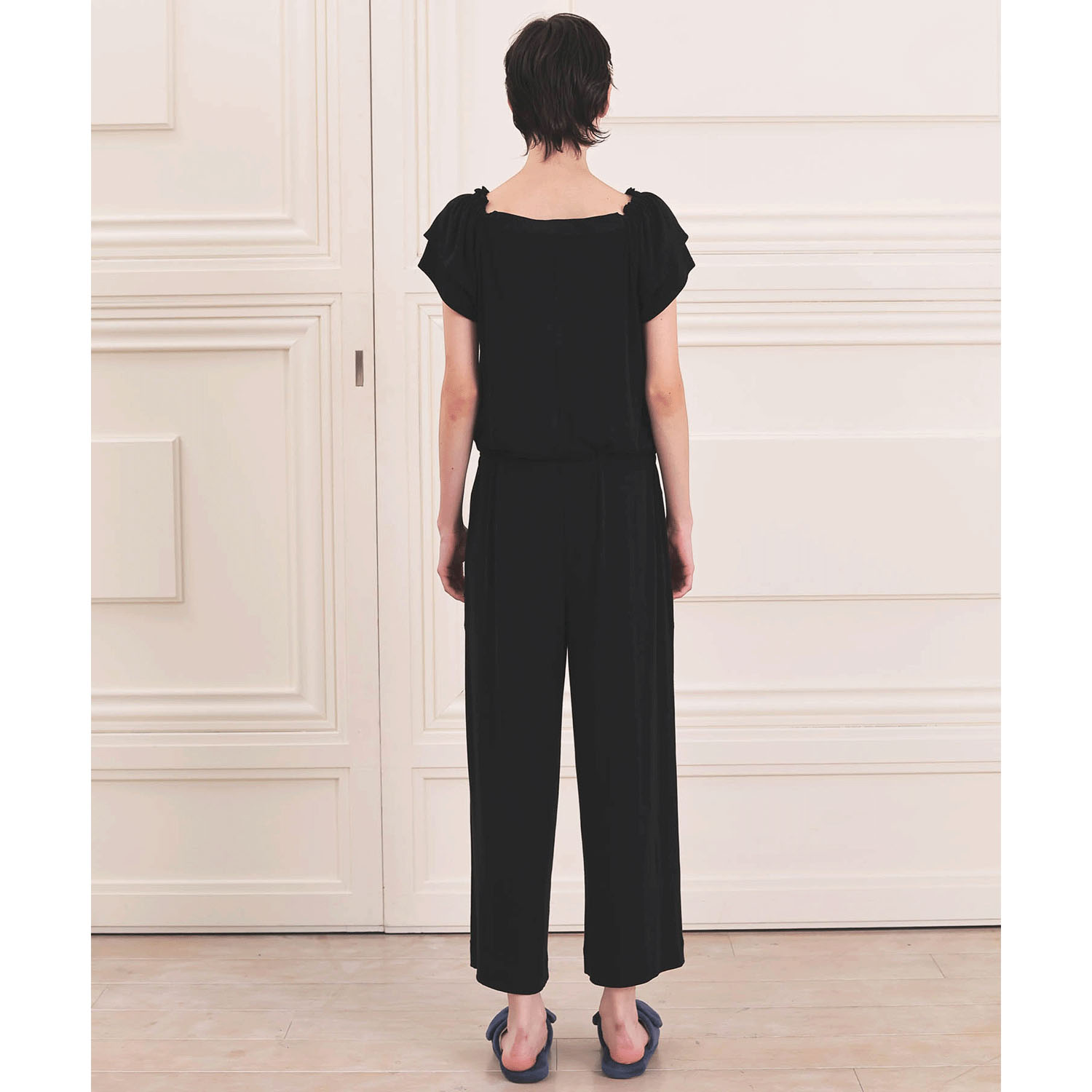 Narue 接触冷感リブニットオールインワン - 画像8