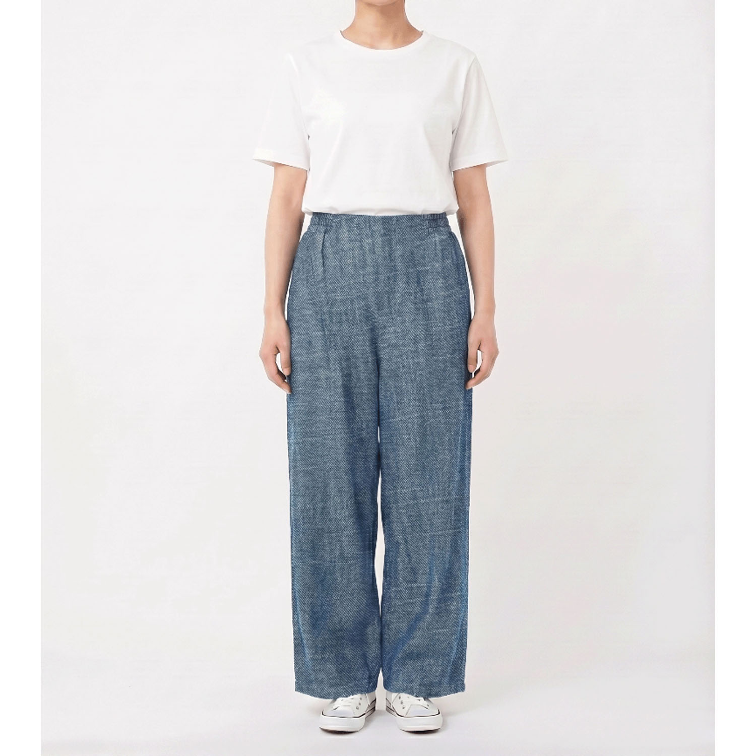 テンセルデニムストレートパンツ - 画像1