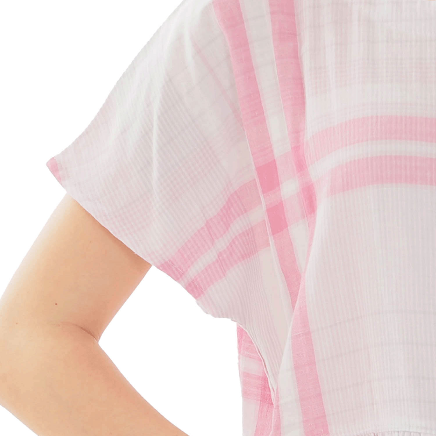 Narue ダブルガーゼチェックワンピース - 画像12