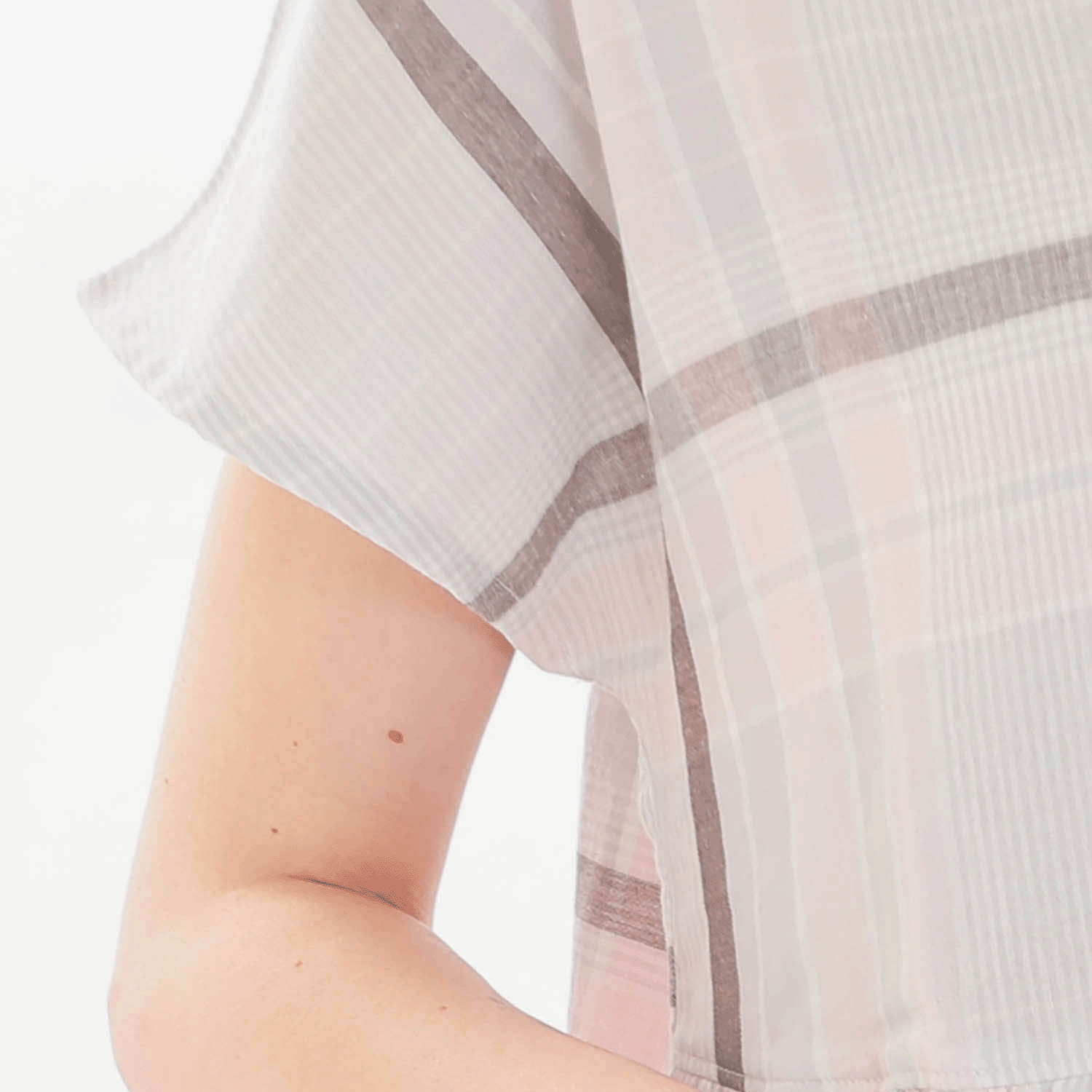 Narue ダブルガーゼチェックワンピース - 画像5