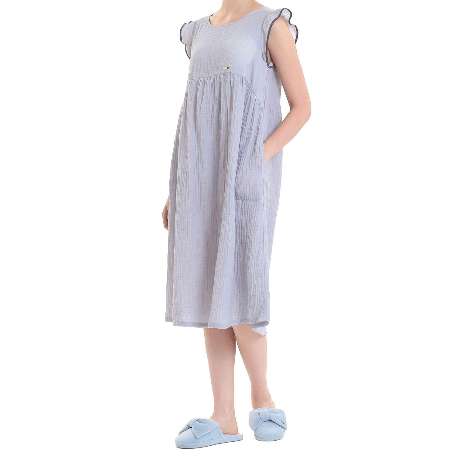 Narue シュークリームガーゼ（R）ベーシックルームドレス - 画像4