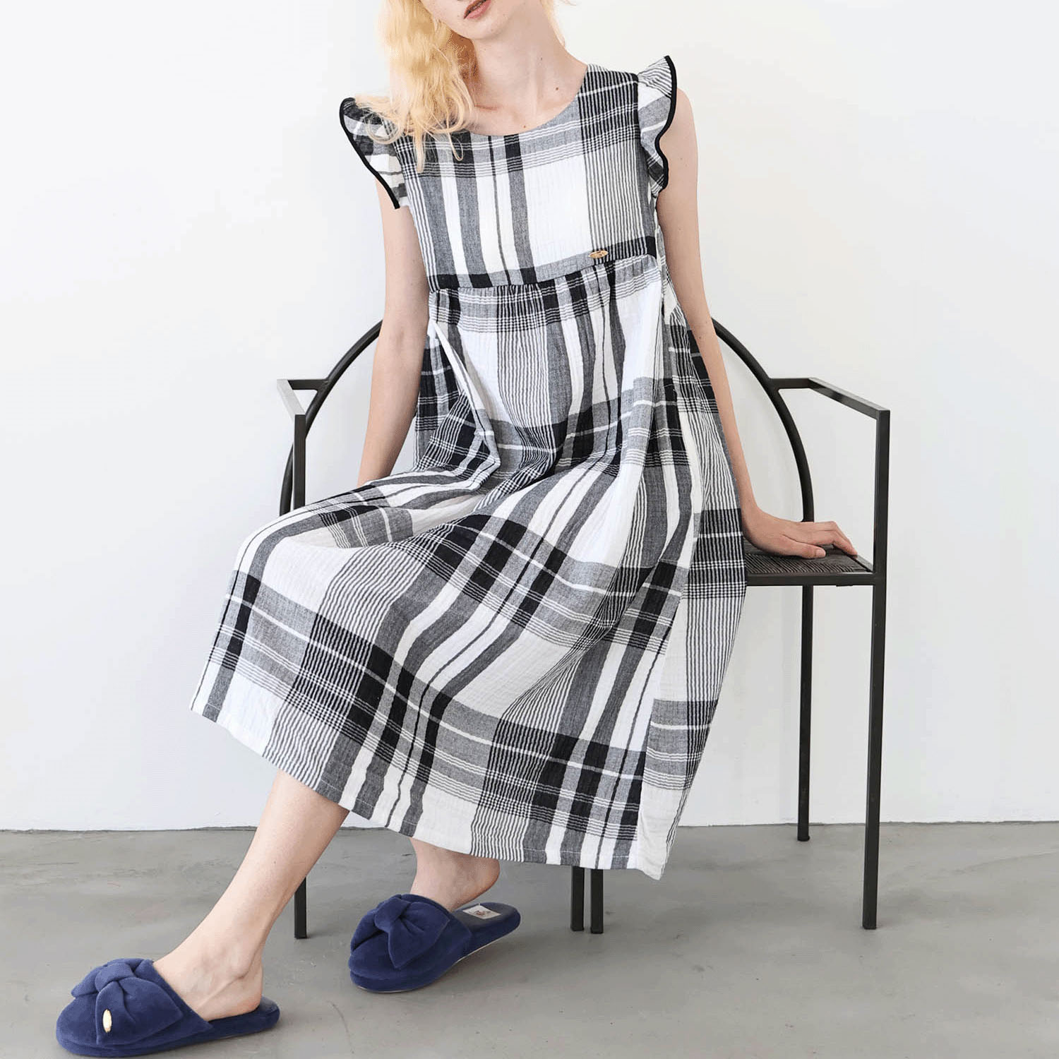 Narue シュークリームガーゼ（R）ベーシックルームドレス - 画像1