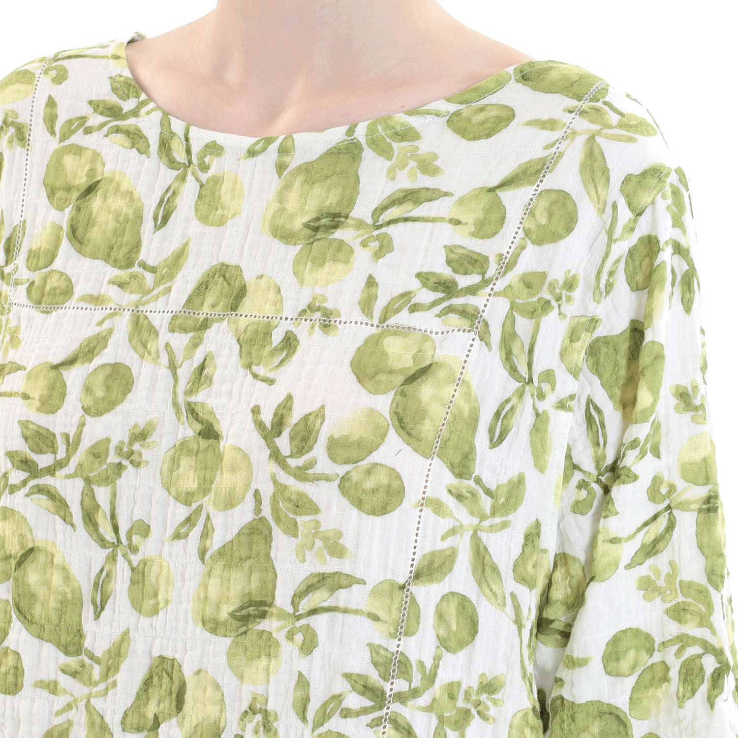 Narue シャーリングダブルガーゼポワールワンピース - 画像11