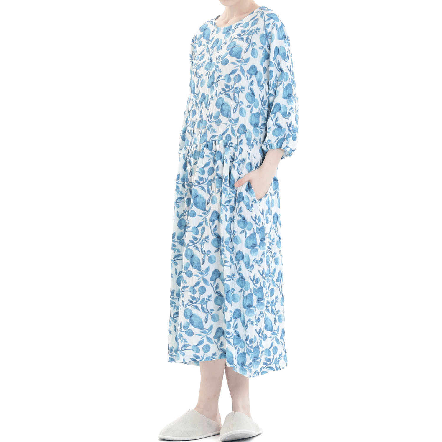 Narue シャーリングダブルガーゼポワールワンピース - 画像16