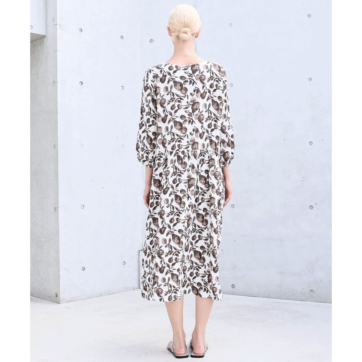 Narue シャーリングダブルガーゼポワールワンピース - 画像7