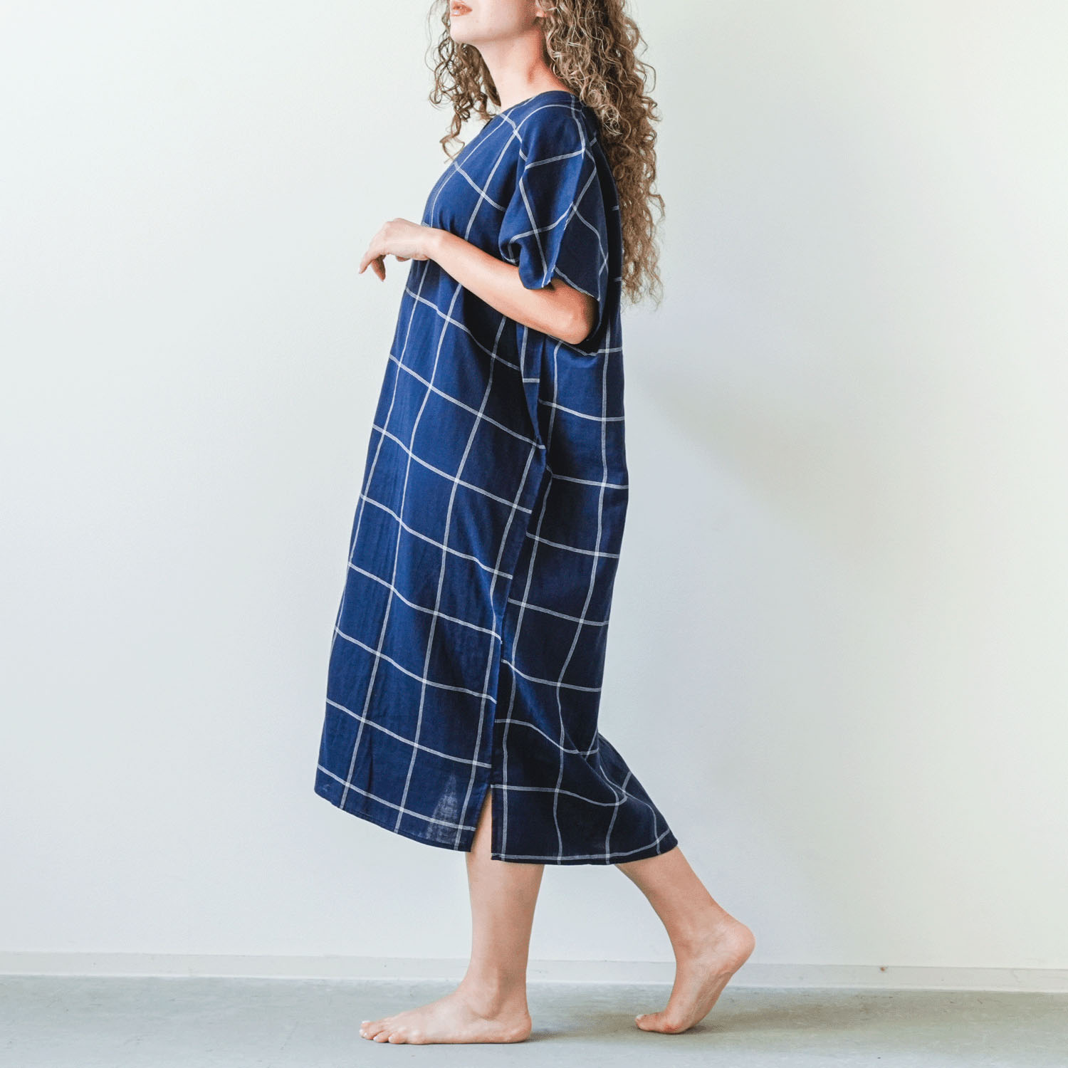 着る保湿クリーム ライトスクエア半袖ワンピース - 画像13