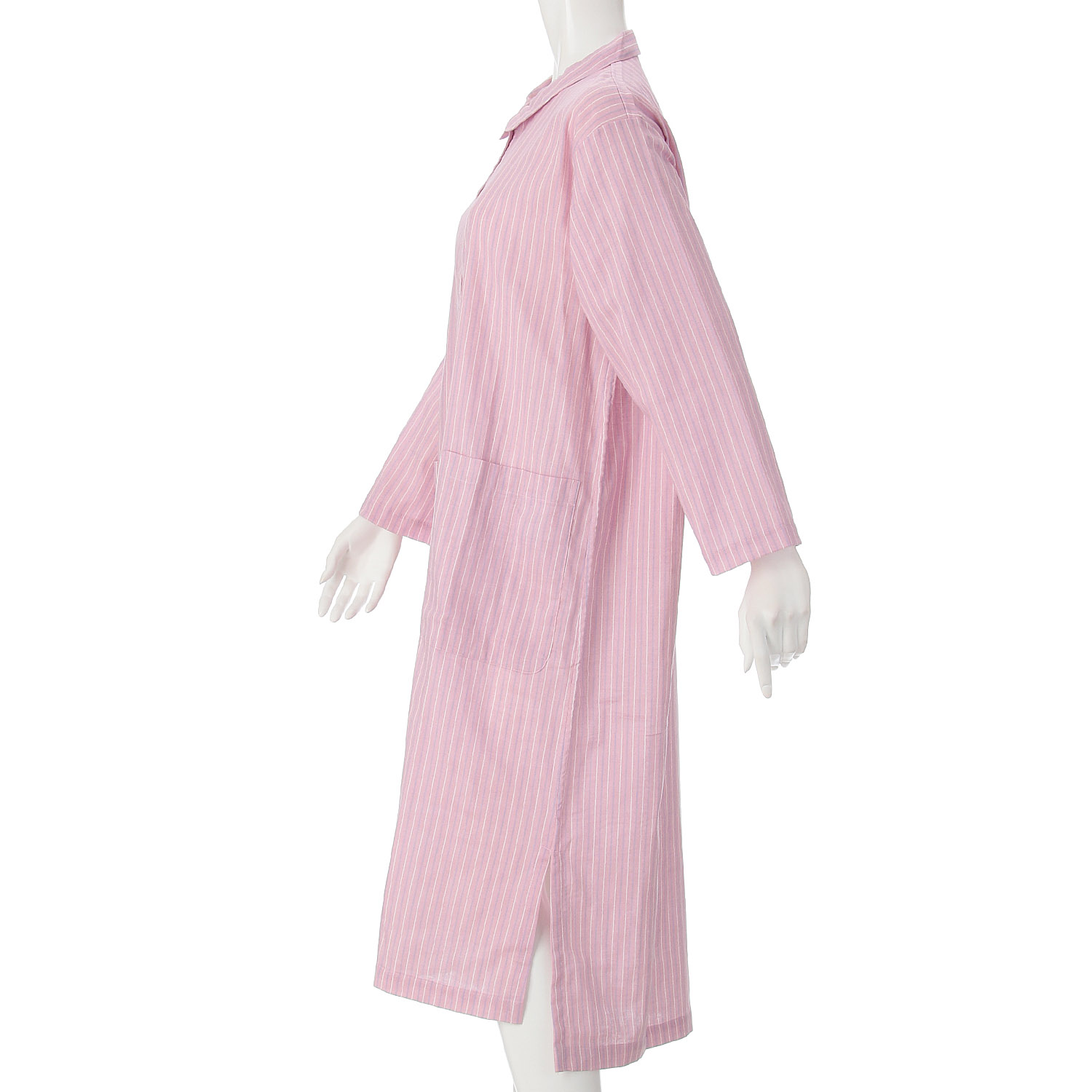 GUNZE キレイラボ Fitte（綿100％） ダブルガーゼ 長袖 ワンピース - 画像3