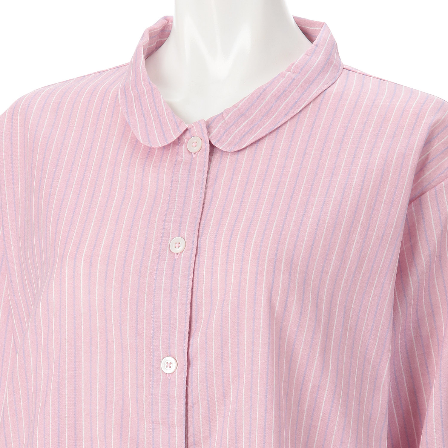 GUNZE キレイラボ Fitte（綿100％） ダブルガーゼ 長袖 ワンピース - 画像5