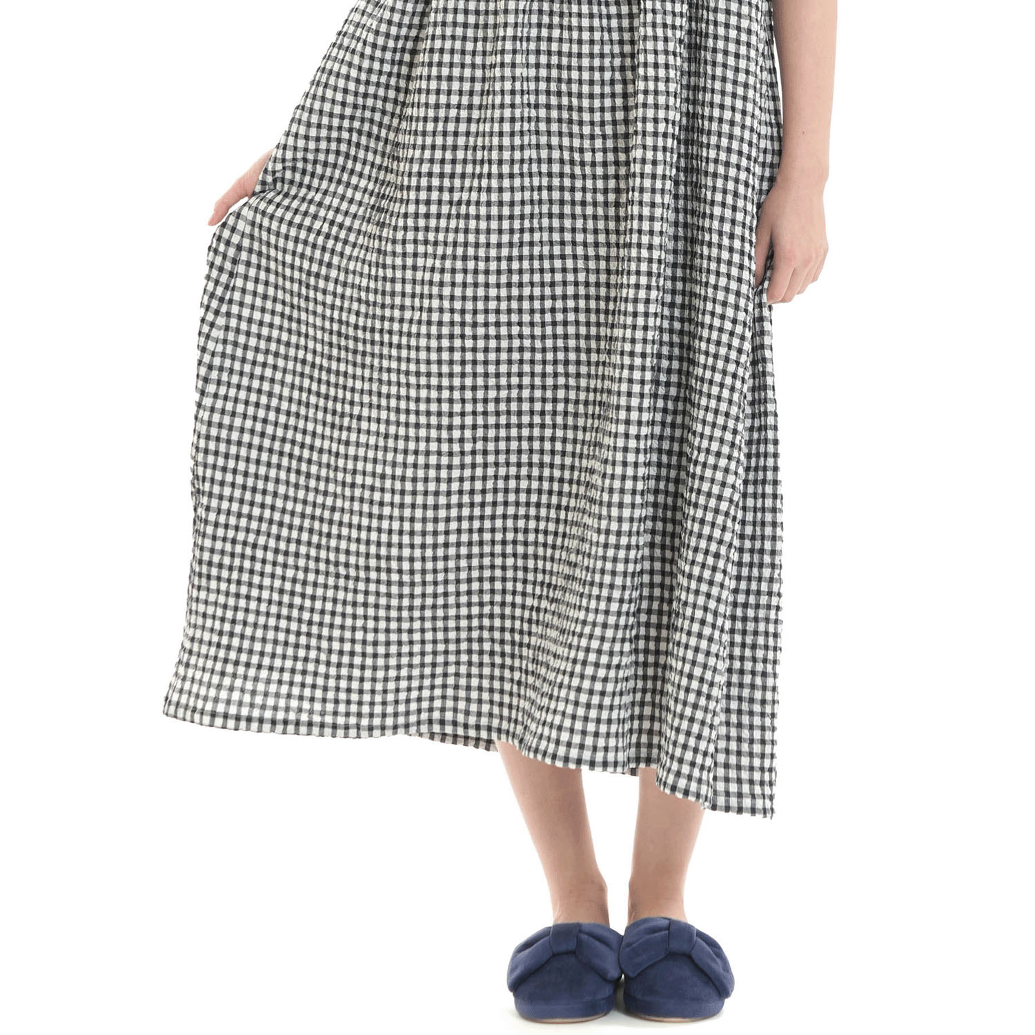 Narue シャーリングボイルガーリーチェックワンピース - 画像7