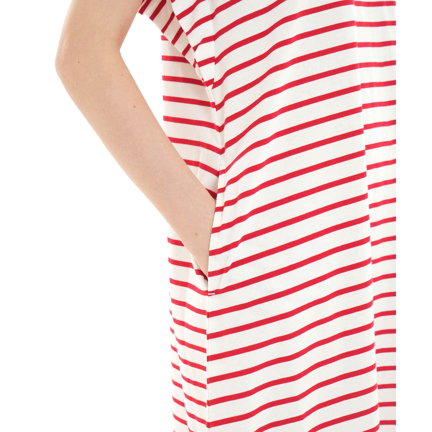 Narue シルケット天竺ボーダーワンピース - 画像5