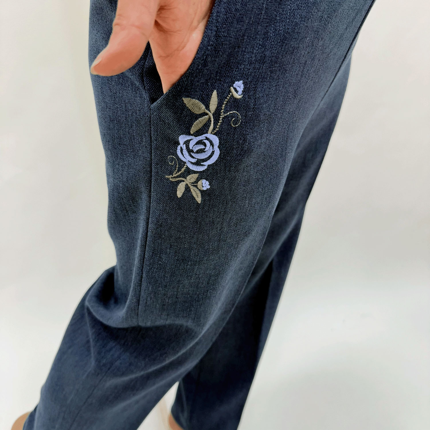 バラポケット刺繍55丈 - 画像4