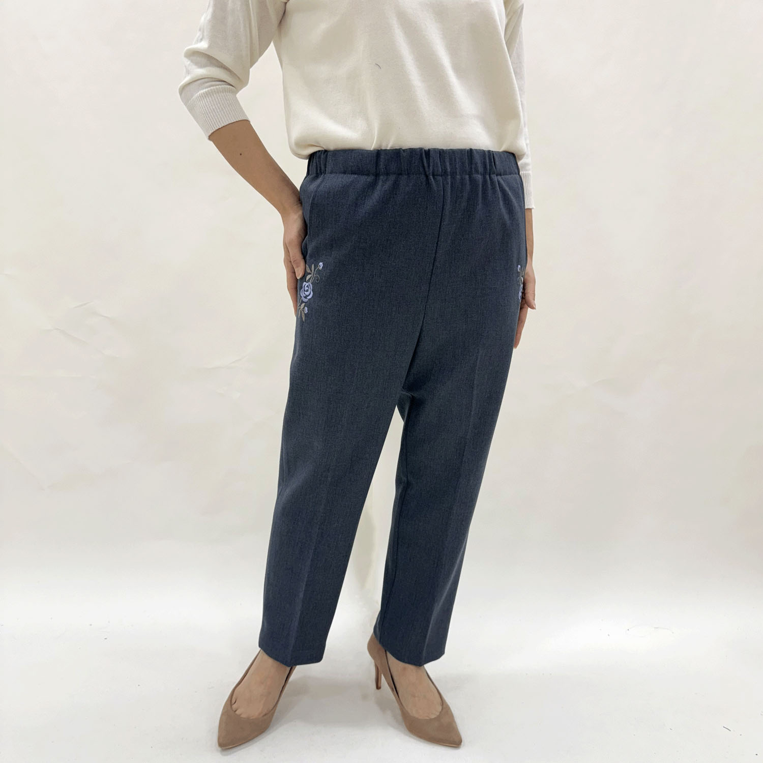 バラポケット刺繍55丈 - 画像1