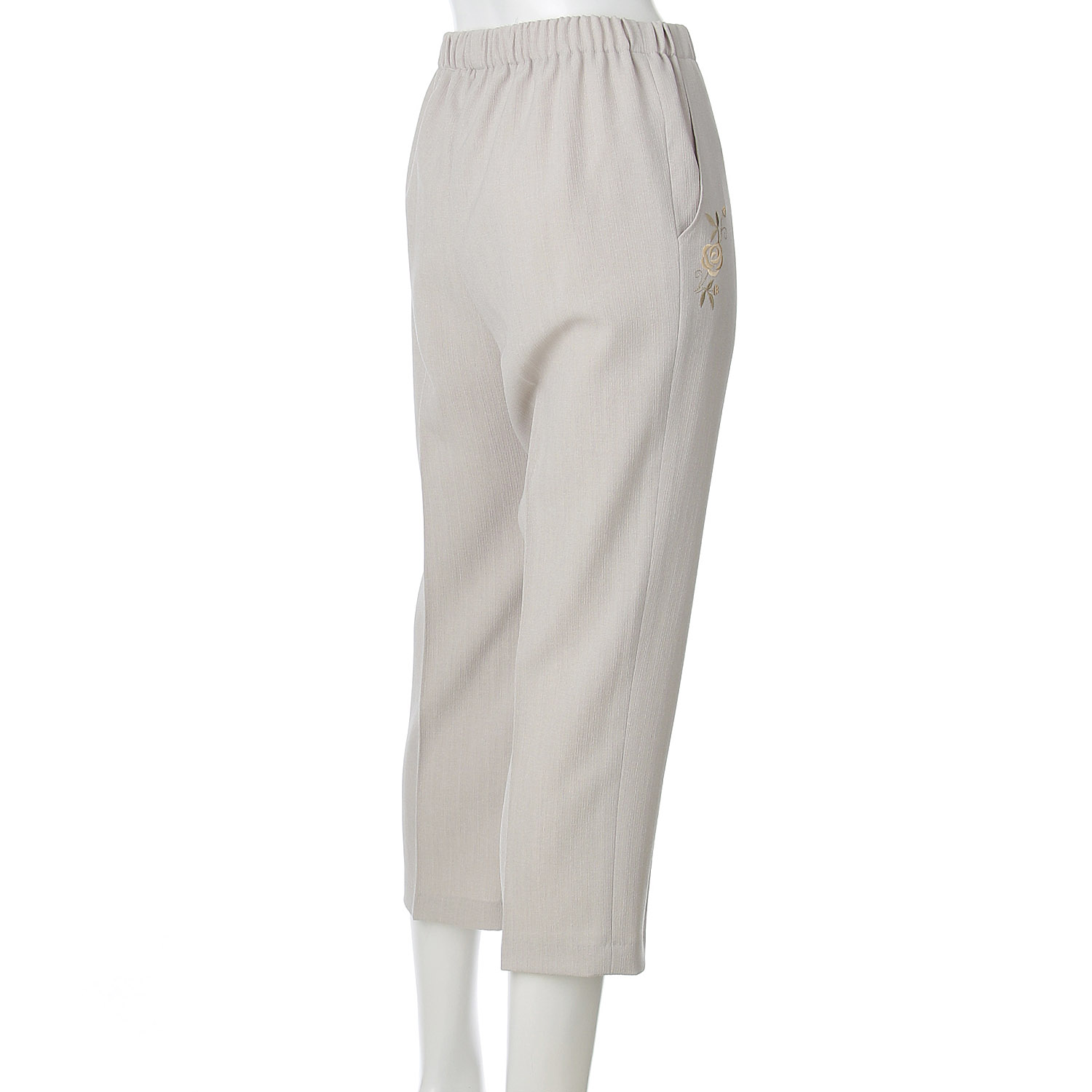 バラポケット刺繍55cm丈 - 画像4