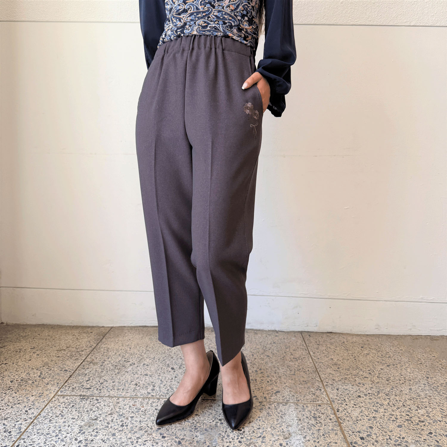 コスモスポケット刺繍55 - 画像1