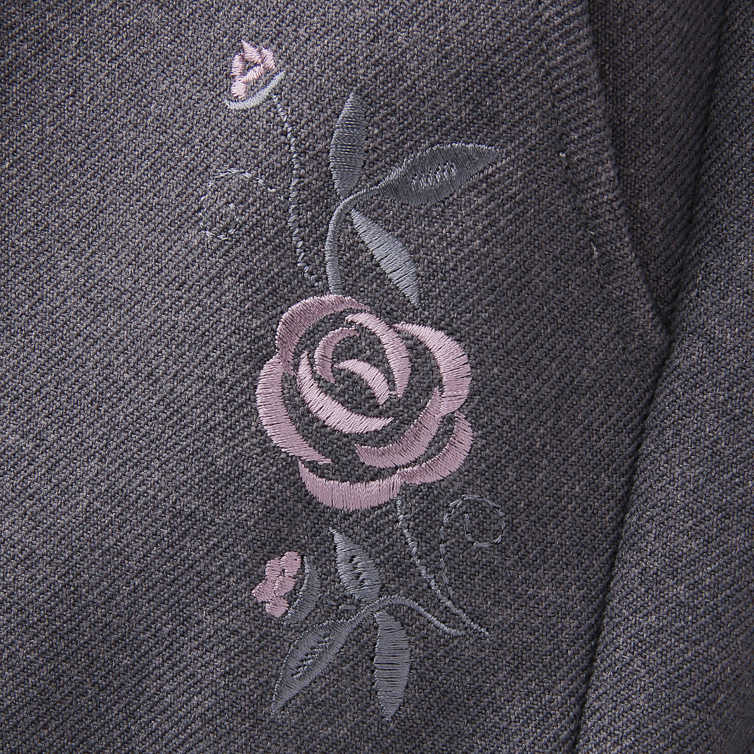 バラポケット刺繍裏起毛55cm - 画像6