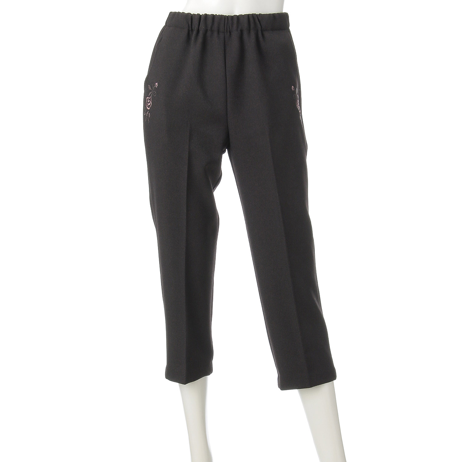 バラポケット刺繍裏起毛55cm - 画像9