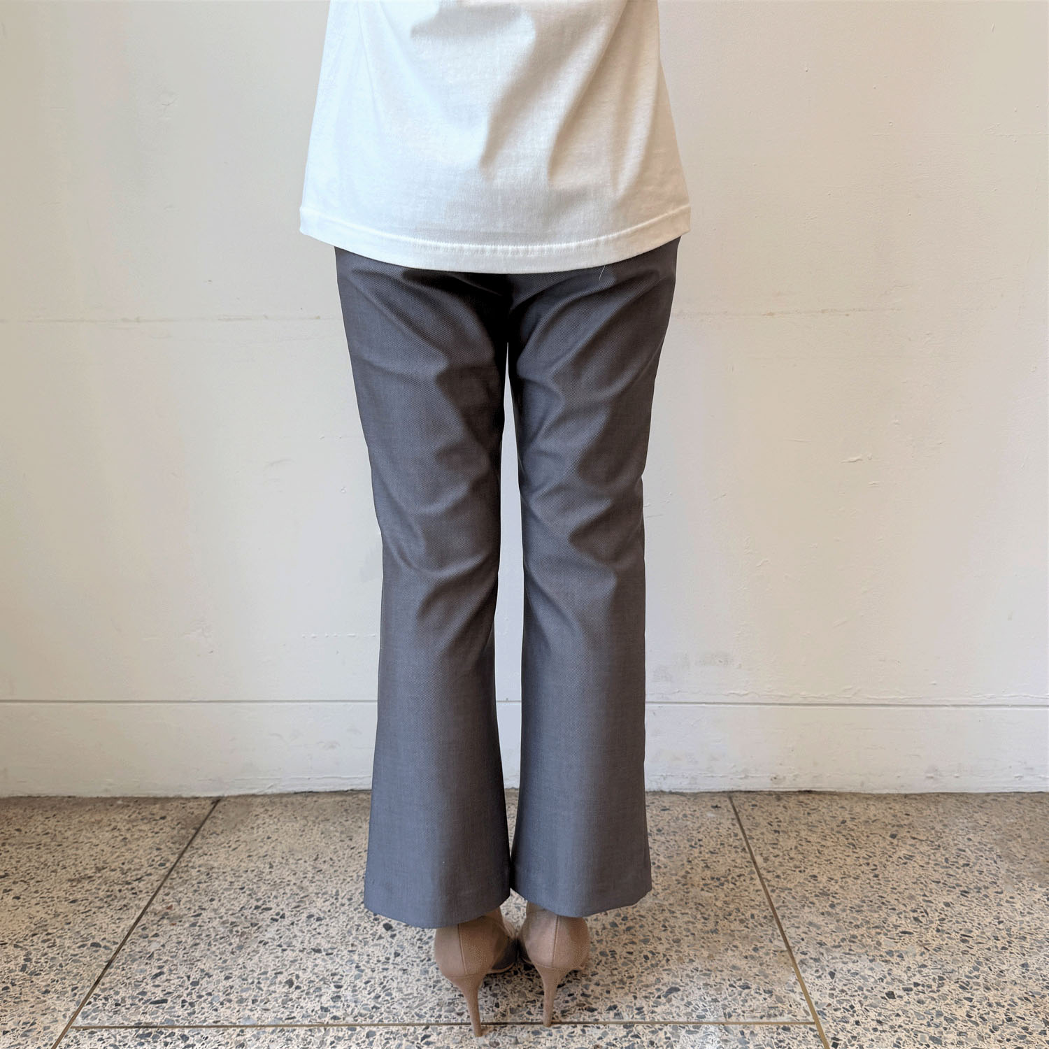 フィットパンツ通年素材 デニムプリント 股下65cm丈 - 画像3