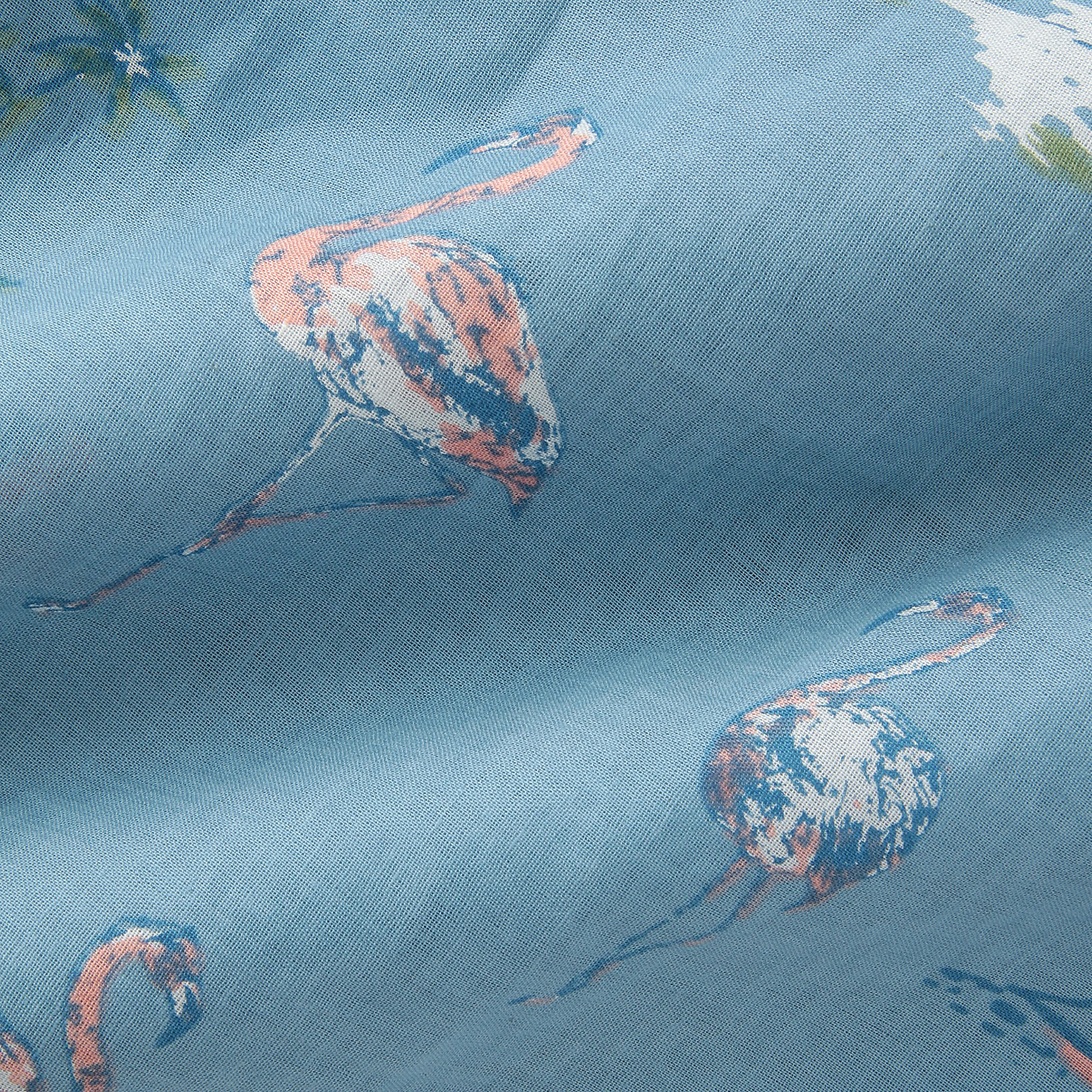 CUAインド綿フラミンゴ柄ワンピース - 画像4