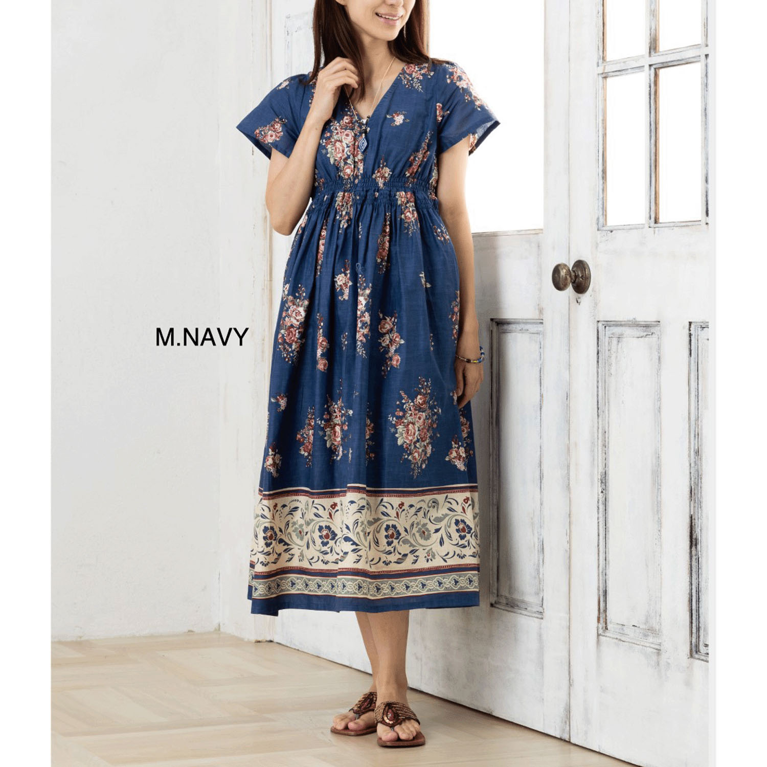 CUAインド綿ワンピース - 画像5