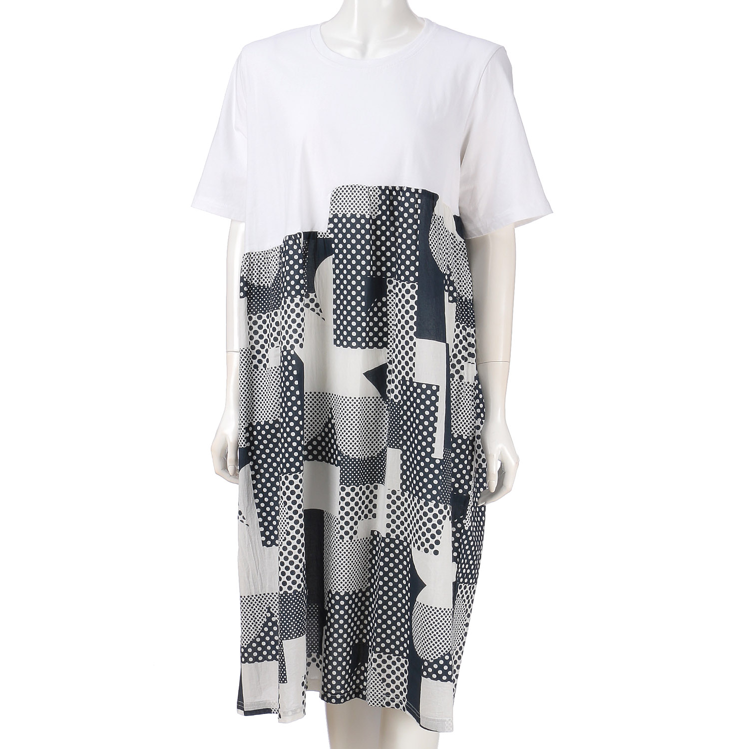 プリント／カット切替ワンピース - 画像3