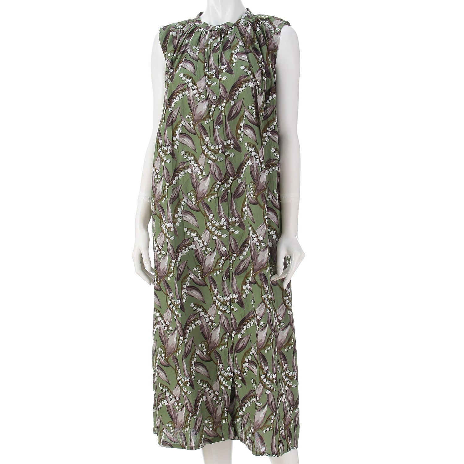 スズランプリント ノースリワンピース - 画像2