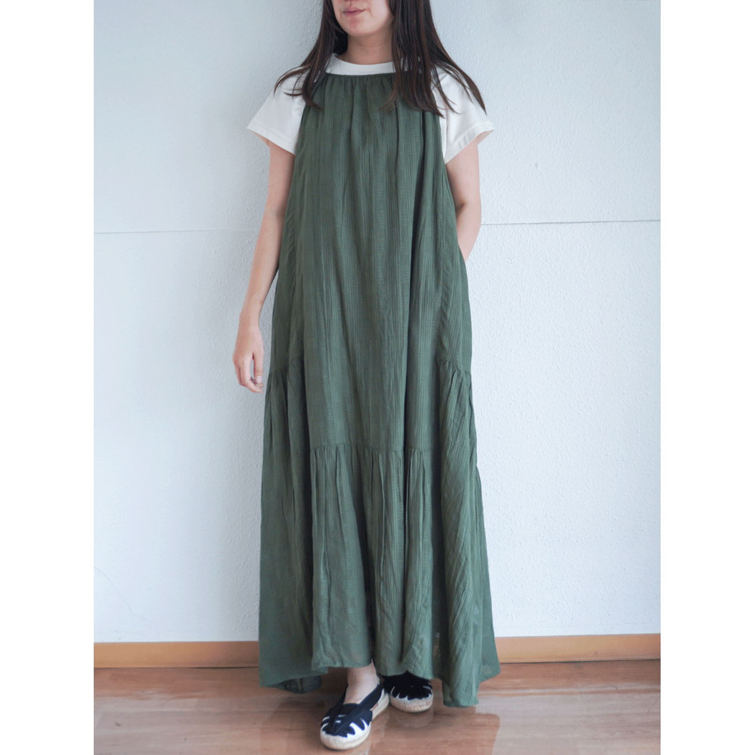 【LUPILIEN】 シアーチェックキャミワンピース - 画像2