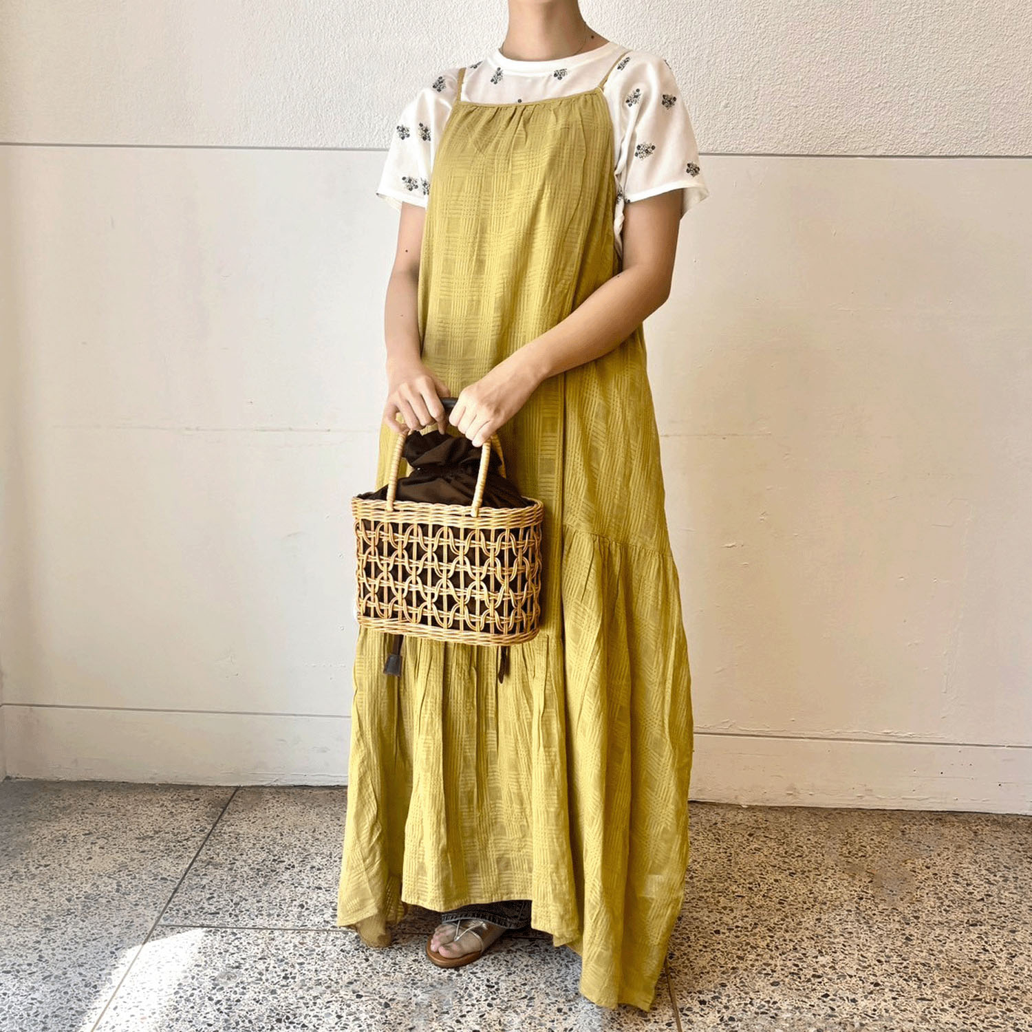 【LUPILIEN】 シアーチェックキャミワンピース - 画像16