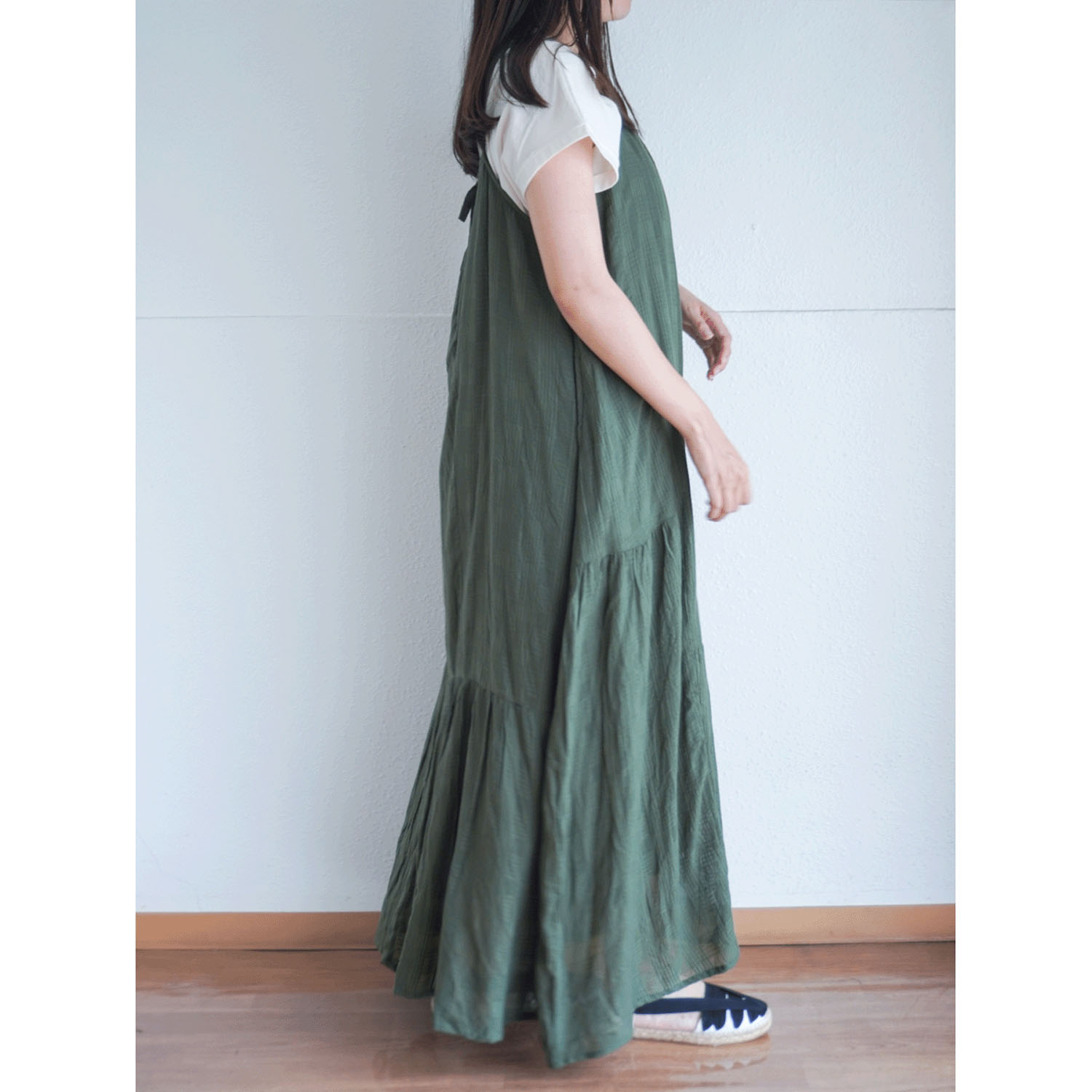 【LUPILIEN】 シアーチェックキャミワンピース - 画像3