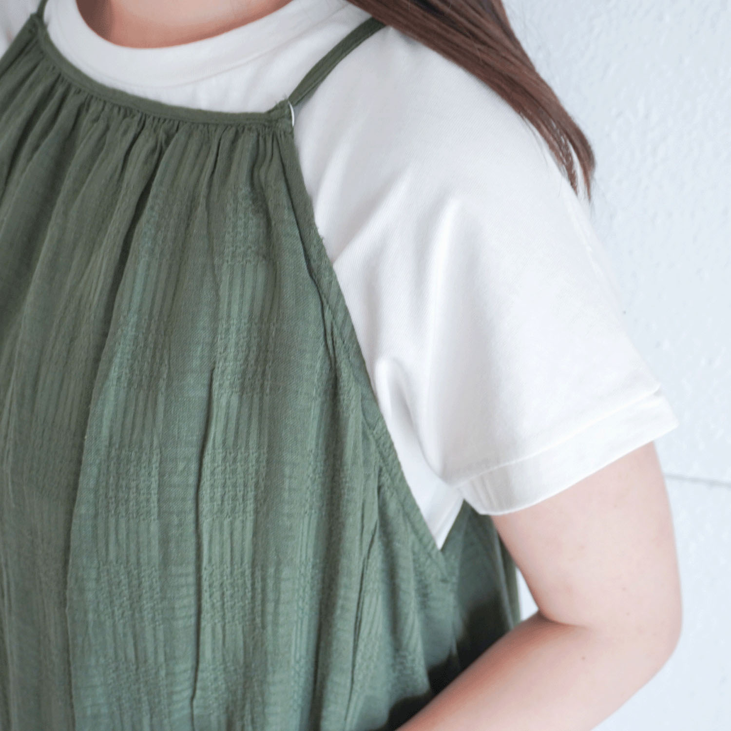 【LUPILIEN】 シアーチェックキャミワンピース - 画像5