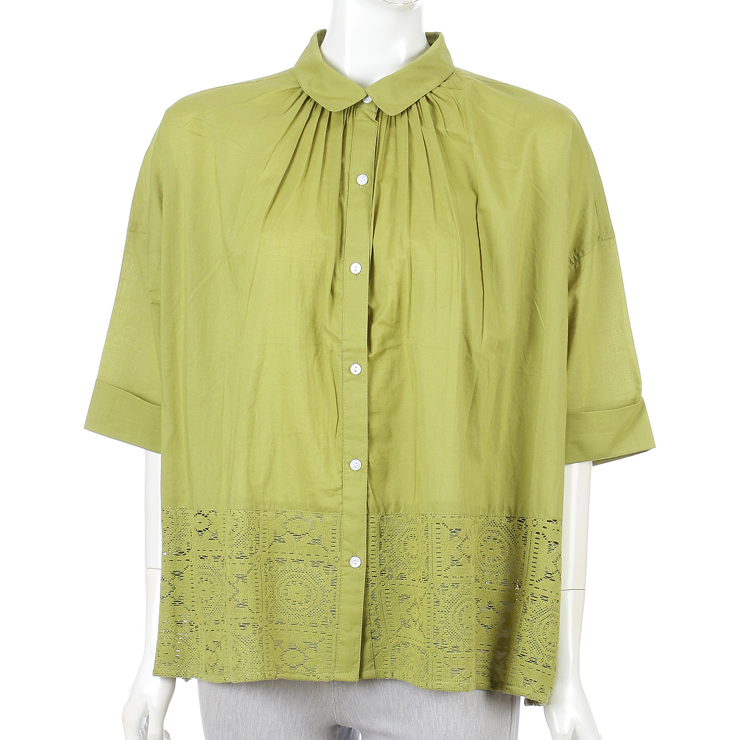 【LUPILIEN】 レース切替シャツ - 画像9