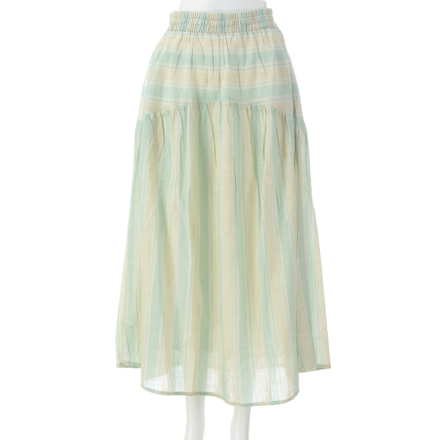 【LUPILIEN】 スラブストライプスカート - 画像15