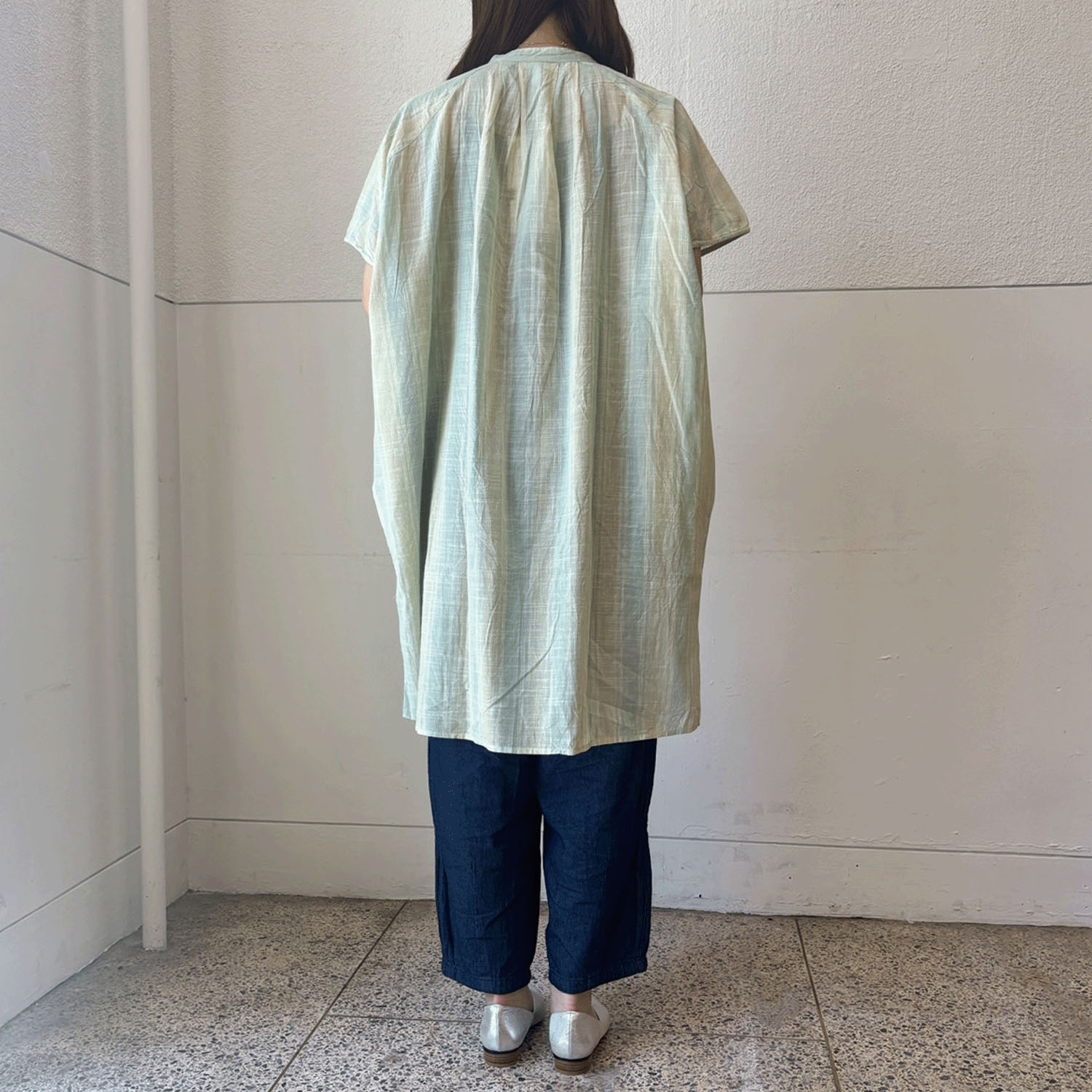 【LUPILIEN】 スラブストライプチュニックシャツ - 画像18