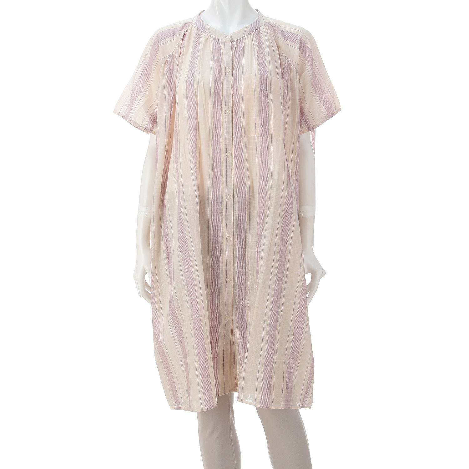 【LUPILIEN】 スラブストライプチュニックシャツ - 画像21