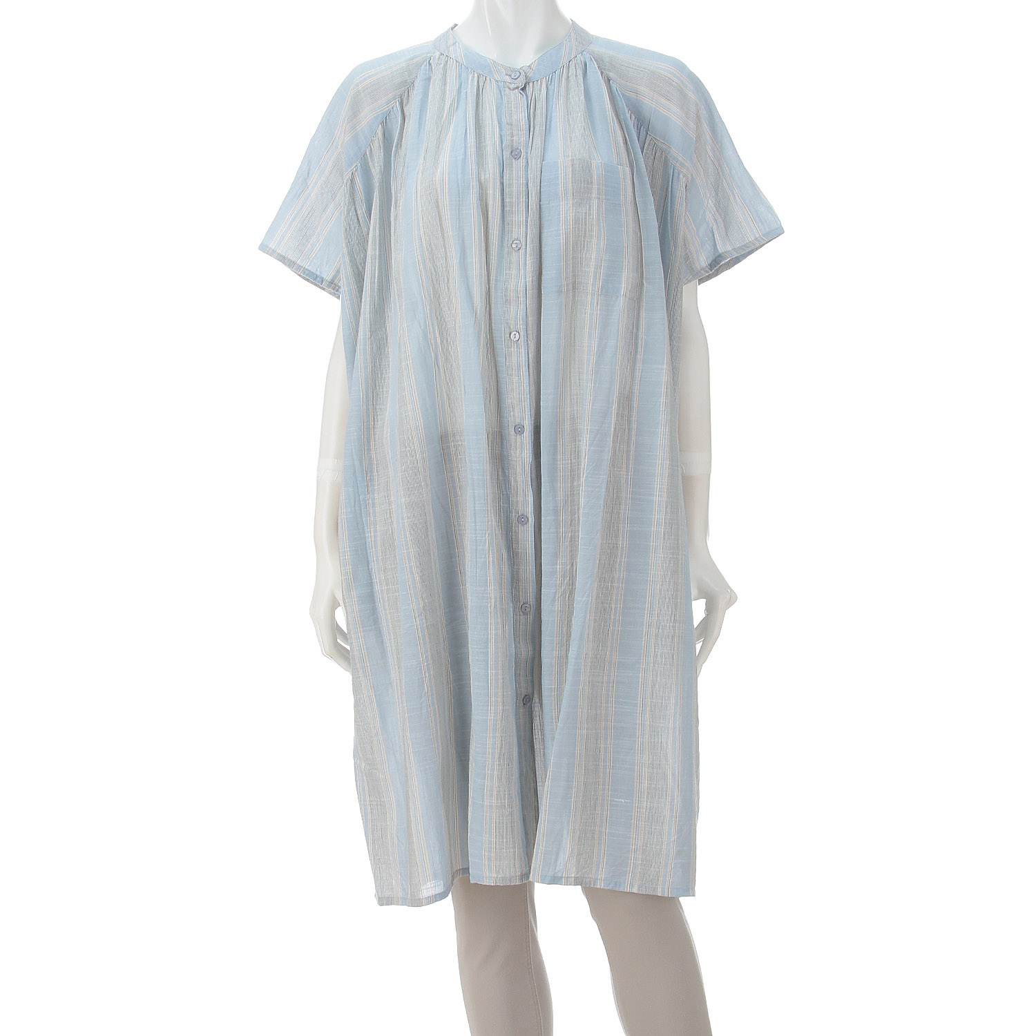 【LUPILIEN】 スラブストライプチュニックシャツ - 画像27