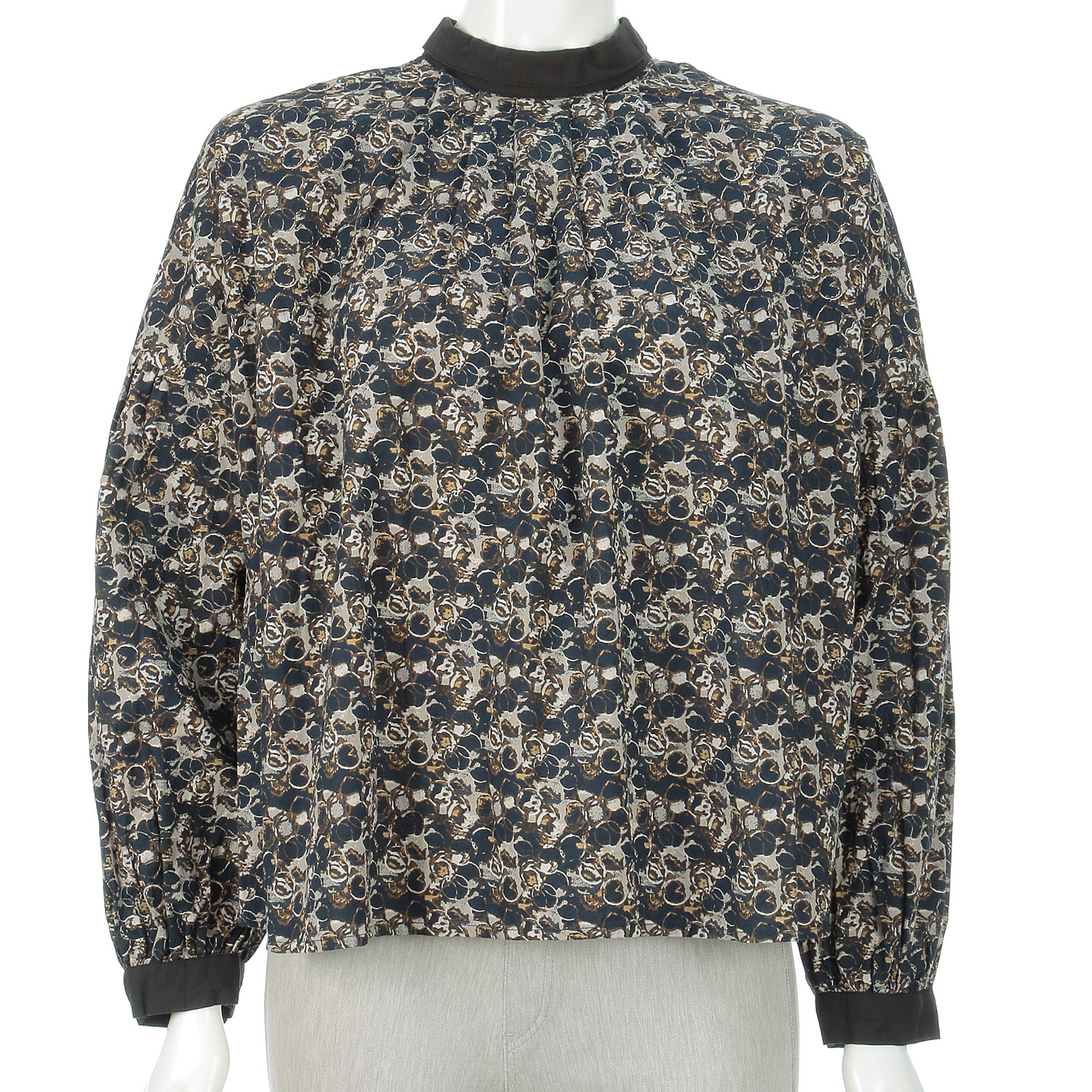 フローティングドットプリントツーウェイブラウス - 画像6