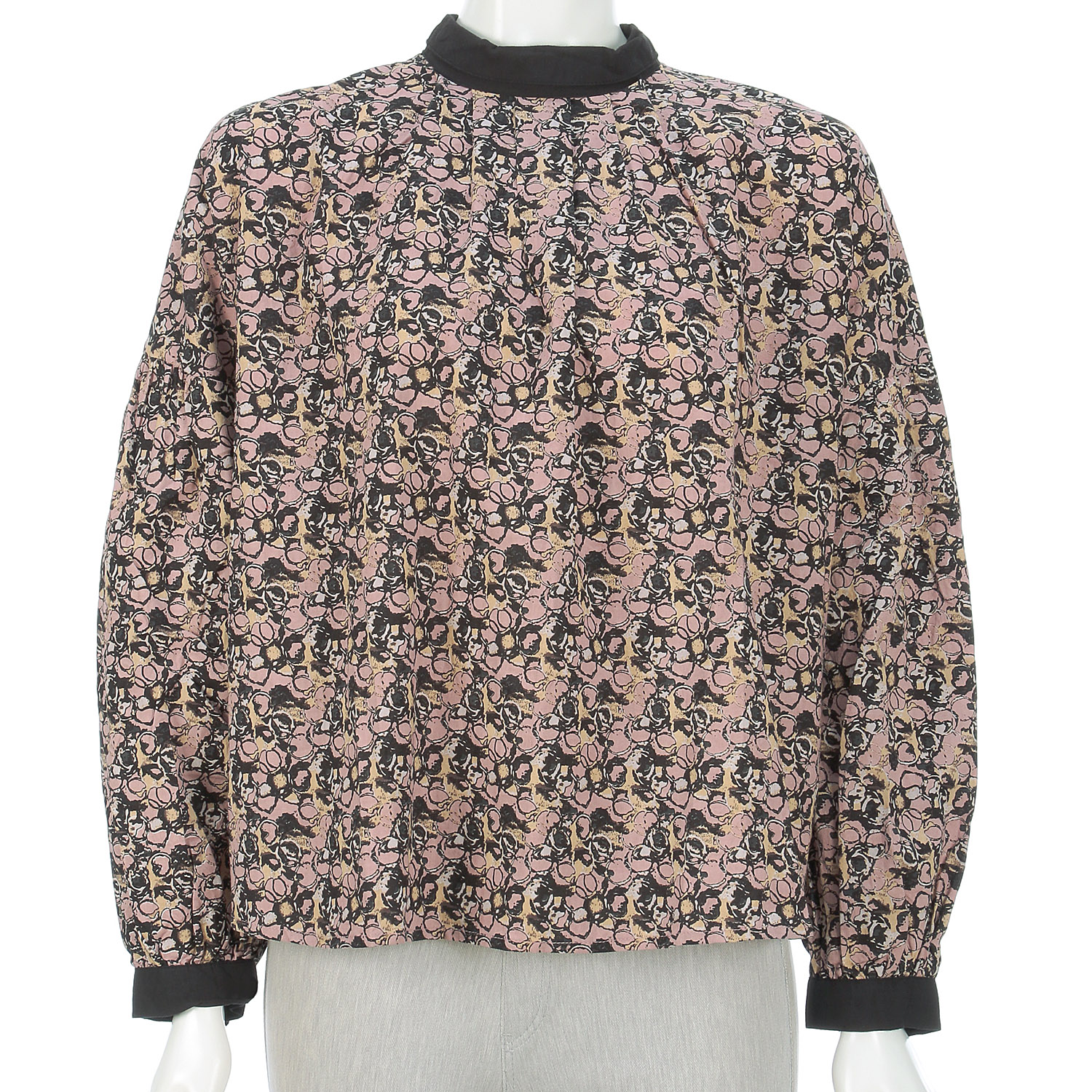 フローティングドットプリントツーウェイブラウス