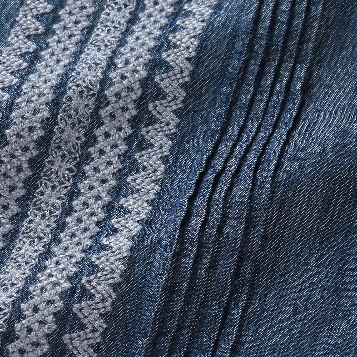 デニム刺繍チュニック - 画像5