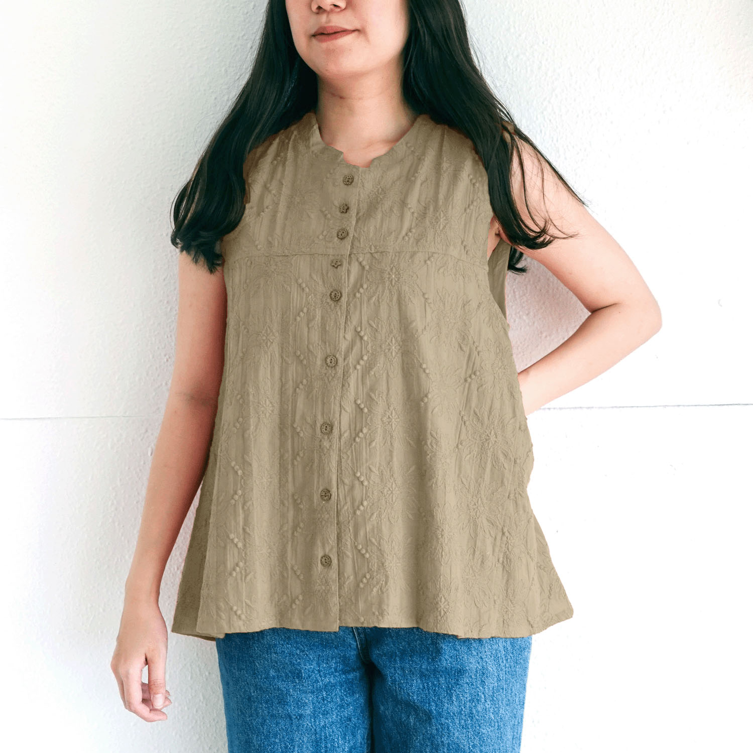 刺繍使いベスト - 画像12