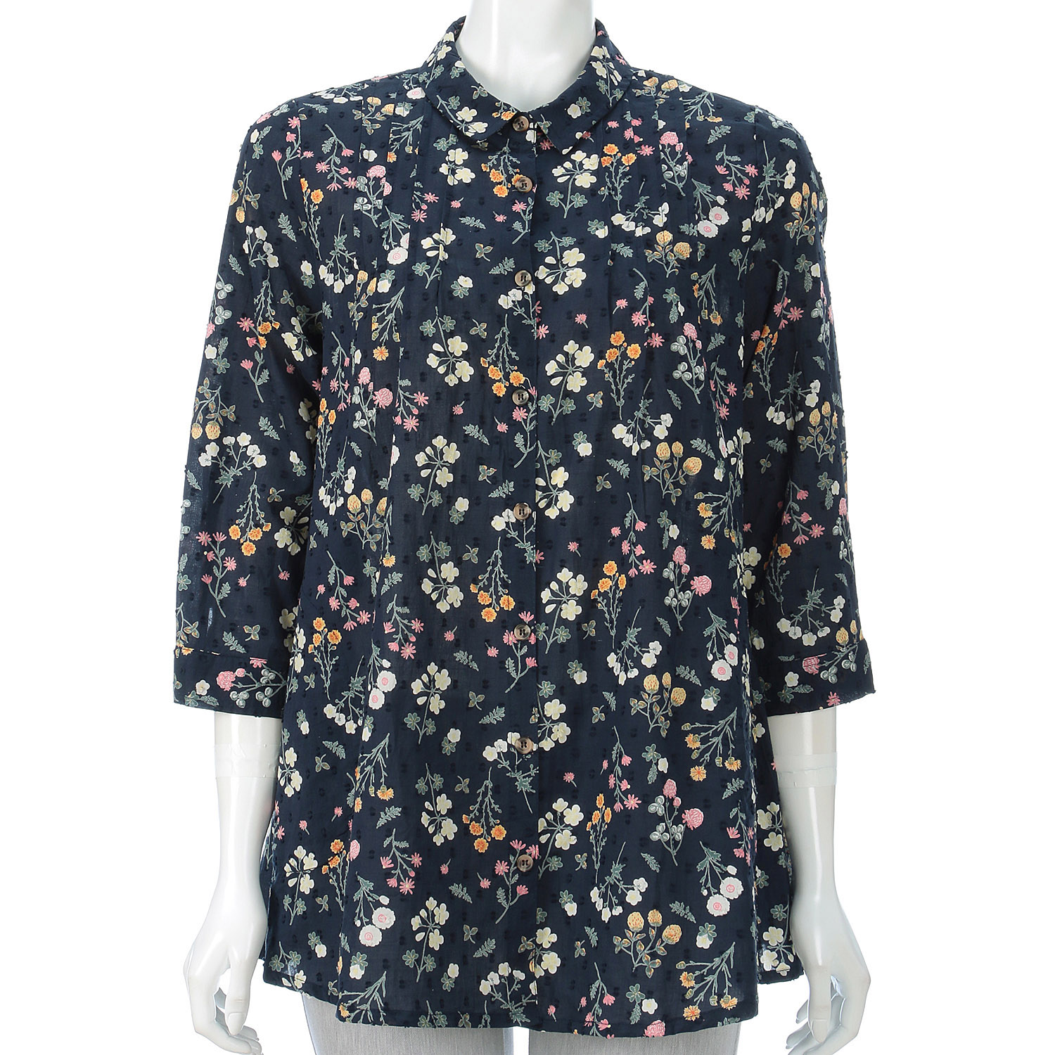 花柄プリントブラウス - 画像4