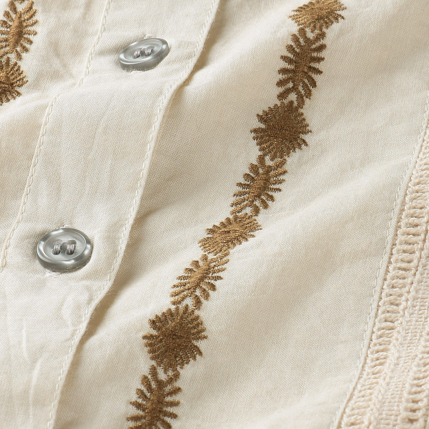 綿刺繍ブラウス - 画像5