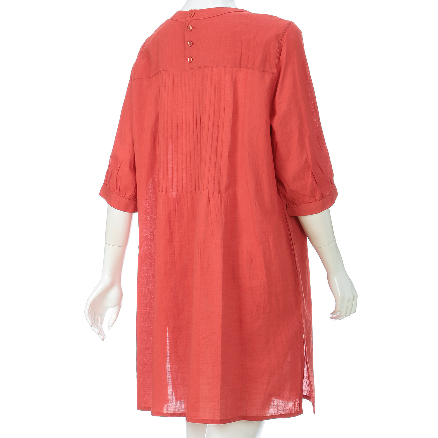 綿ピンタックワンピース - 画像5